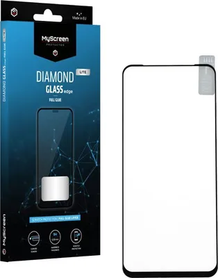 Produktbild von MyScreen DIAMOND GLASS LITE edge | VOLLKLEBSTOFF Schwarz
