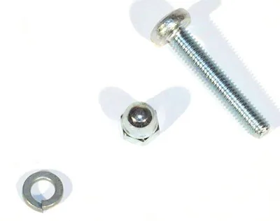 Produktbild von rolly toys Lenkrad-Montagematerial – Original Schraube, Mutter & Federring | Passend für rolly toys, kompatibel mit BIG Bobby Car