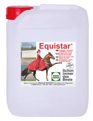 Produktbild von Equistar Fellglanz- u. Mähnenspray 5 Liter Equistar Fellglanz - Mähnen-und Schweifspray Stassek