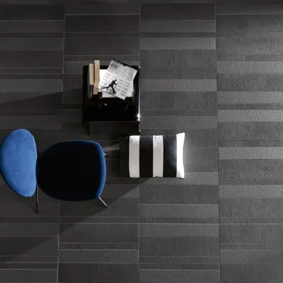 Obrázok produktu pre CASA39 Dlaždice s betónovým vzhľadom, čierne, 30 x 60 cm, Gigacer Concrete