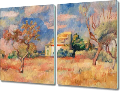 Produktbild von Coloray Hackbrett Kochplattenabdeckung Herdabdeckplatte 2x40x52 cm Schneidebrett Küchenbrett - Dorfhaus Himmel