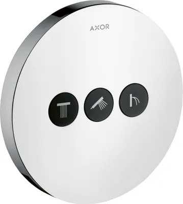 Immagine prodotto di hansgrohe AXOR Starck ShowerSelect Robinet rond encastré pour 3 consommateurs, 36727000, 36727000