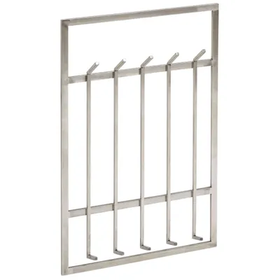A product shot of a metal coat rack.