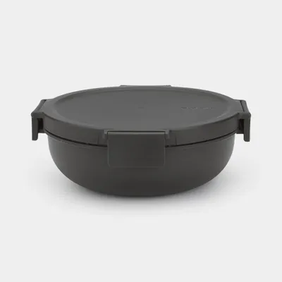 Produktbild von Brabantia Make & Take, Brotdose, Erwachsener, Grau, Kunststoff, Einfarbig, Rund