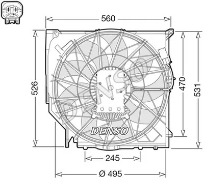 Produktbild von DENSO DER05008 Lüfter Motorkühlung Kühlerlüfter Wasserkühler