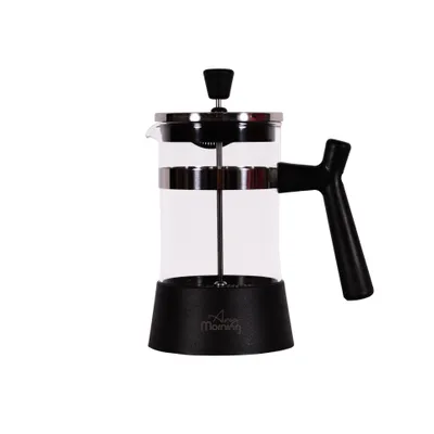 Immagine prodotto di Any Morning French Press Coffee and Tea Maker con filtri in acciaio inox a maglia fine, pressa per il tè in vetro borosilicato, portatile, facile da pulire, 20 oz