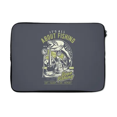 Produktbild von MuchoWow® Laptop Hülle 13 Zoll Fisch - Boot - Jahrgang Laptoptasche - Laptophülle - Sleeve - Rundumschutz