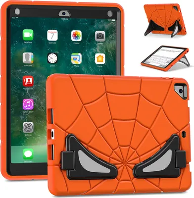 Obrázek produktu pro Ochranný obal pro iPad Air 2 /iPad 6th /iPad 5th /iPad Pro 9,7, robustní nárazuvzdorný stojan pro děti chlapce Pomerančový