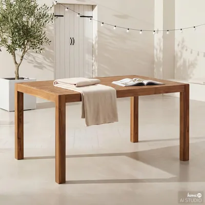 Produktbild von home24 Massiver Gartenesstisch - Akazie massiv