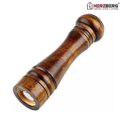 Produktbild von Manuelle Pfeffermühle aus Eichenholz mit Keramikmahlwerk, 20 cm