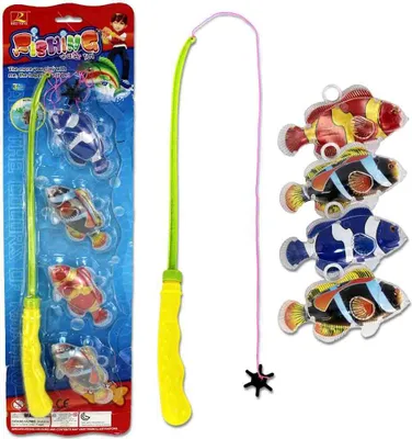 Produktbild von Angelspiel Jahrmarkt mit Fischen auf Karte - ca. 50 x 14 cm