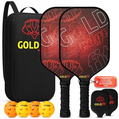 Produktbild von Pickleball-Schläger-Set mit 4 Bällen und Tasche, leicht und ergonomisch