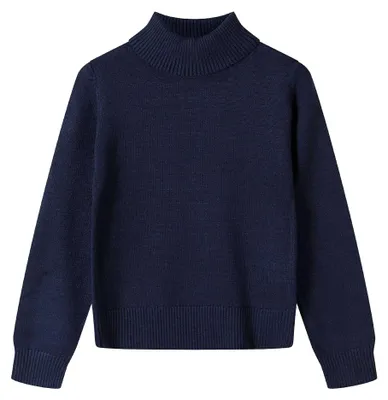 Produktbild von Minoti - Pullover für Mädchen, Rollkragen, Weich MN361 (98) (Blau)