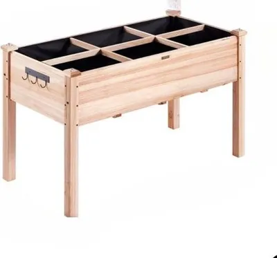 Produktbild von Pflanztisch auf Beinen - Gemüsegartentisch - erhöht - 100kg Tragkraft - Holz