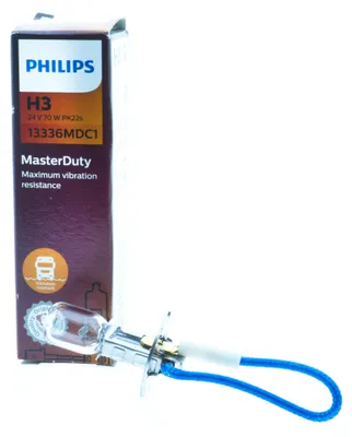 Zdjęcie produktu dla Philips Żarówka Halogenowa H3 70W Pk22S Do Auta Homologacja Światła Drogowe