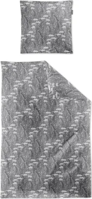 Produktbild von Irisette Lyocell-Satin Bettwäsche-Garnitur Lotus 8569 Farbe grau 135x200+80x80cm