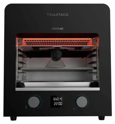 Produktbild von Cecotec Txuletaco 8000 Inferno, 2200 W, Grill, Elektro, Feuerrost, Schwarz, Eisenguss