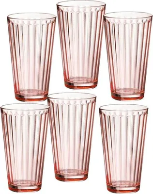 Productafbeelding van Famanu set van longdrinkglazen - 6 stuks, 400 ml