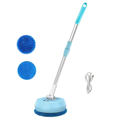 Produktbild von Fensterwischer, Elektrischer Fensterputzer, Mopp, USB-Aufladung,Fensterreiniger mit Langem Griff, 140 cm Teleskopstange, für Böden, Fenstern, Decken