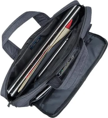 Produktbild von Rivacase 7530 grey Laptop Canvas bag 15.6 / 6, Aktenkoffer, 39,6 cm (15.6"), Schultergurt, 475 g