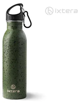 Produktbild von DELPHIN Ixtera WaTANK, Metall-Wasserflasche, 26,5x7x7cm, grün, 700ml, 101006546