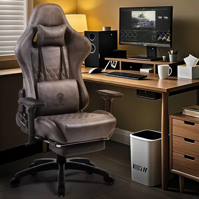 Obrázok produktu pre Ergonomická herná stolička – kancelárska stolička – počítačová stolička – závodná stolička – pracovná stolička – 4D nastaviteľné podrúčky