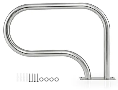 Obrázok produktu pre COSTWAY Bazénové madlo 82,5 x 5 cm, pomôcka na vstup z nerezovej ocele 304, bazénové madlo, nosnosť 180 kg, madlo pre bazény, wellness a aquaparky