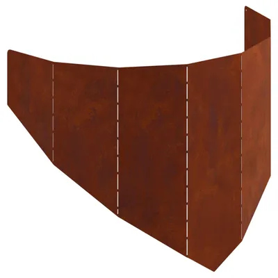 Obrázek produktu pro vidaXL Ohraničení trávníku 100 x 45 cm, ocel, rezavá