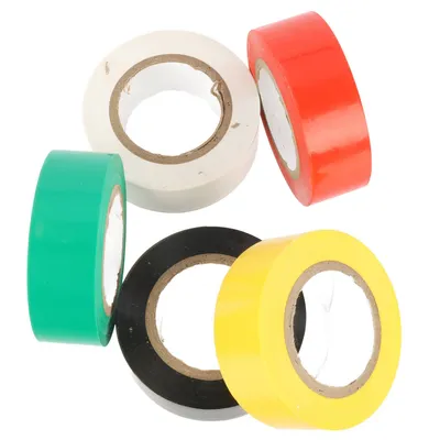 Produktbild von Farbige PVC 19 mm x 10 m, 5 Stück Elektroklebebänder Flammhemmendes Wasserdichtes Isolierband