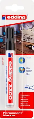 Immagine prodotto di Marcatore permanente edding 3300 ricaricabile 1-5 mm nero Confezione da 10