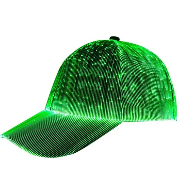 Produktbild von LED Glasfaser Strickmütze, 7-farbig leuchtende LED-Mütze, USB-aufladbar, Uni Party-Mütze für Rave, Party & EDM-Festivals