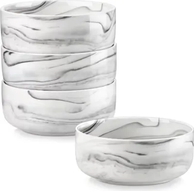 Zdjęcie produktu dla Serwis obiadowy Imperial - 4-częściowy - ceramiczny - talerz śniadaniowy, talerz obiadowy i talerz do zupy - szary
