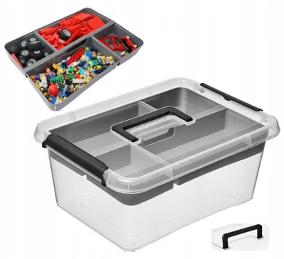 Produktbild von ORPLAST Aufbewahrungsbox 12,5 L transparent mit Organizer