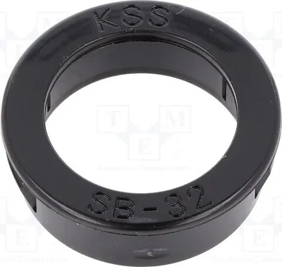 Produktbild von 10x Tülle ØÖffn: 23,8mm schwarz SB-32 Durchführungen ØÖffn.Mont: 32mm