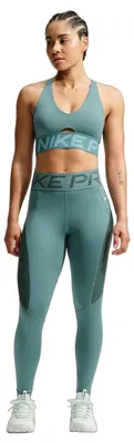 Imagen del producto de Leggings Nike Pro Sculpt 7/8 para mujer, cintura alta, color gris mineral/verde apagado