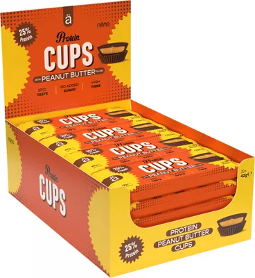 Produktbild von NanoSupps Protein Peanut Butter Cups (20x42g) Milk Chocolate - Funktionelle Lebensmittel - Eiweiß-Snacks