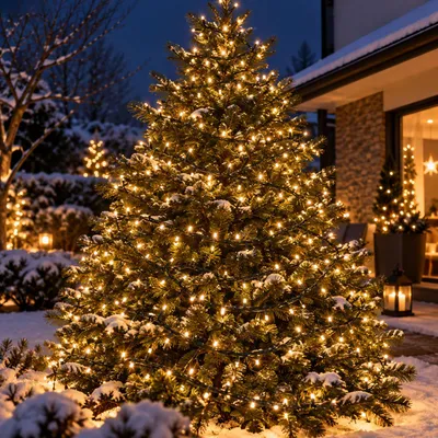 400er LED Lichterkette Weihnachtslichterkette IP44 Warmweiß