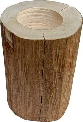 Produktbild von BooGardi Teelicht-Halter Holz Höhe 10cm 1 Stück Kerzenhalter Tischdeko Weihnachten Adventsdeko Tisch
