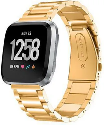 Produktbild von Strap-it Fitbit Versa / Versa 2 Gliederamband (Gold)