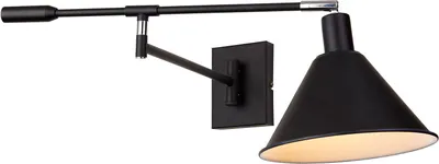 Obrázek produktu pro Industriální černé nástěnné svítidlo Italux Trinity MB-402721-IT BL