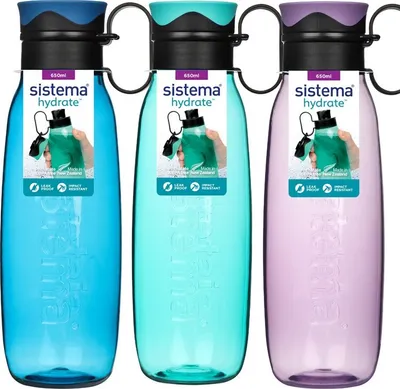 Obrázek produktu pro Sistema® Hydrate™ Tritanová láhev Traverse Flip Top 650 ml