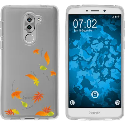 Produktbild von PhoneNatic Case kompatibel mit Huawei Honor 6x Silikon-Hülle Herbst Blätter/Leaves M1