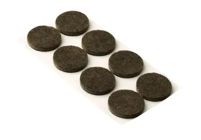Obrázek produktu pro Walteco Filcové podložky, průměr 30mm, samolepicí, hnědé, 8 ks