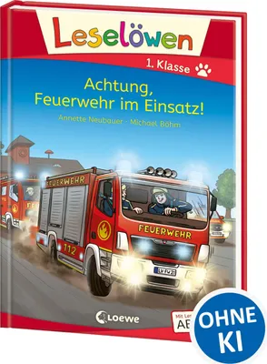 Produktbild von Leselöwen 1. Klasse - Achtung, Feuerwehr im Einsatz!