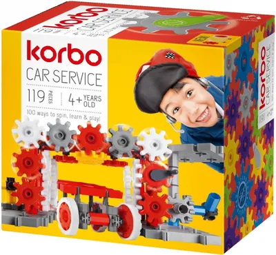 Produktbild von Klocki Car Service Korbo 119 elementów