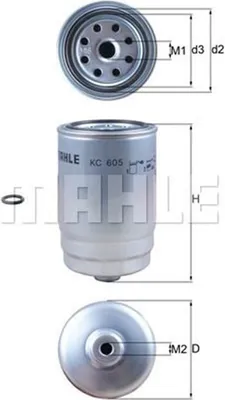 Produktbild von Kraftstofffilter KNECHT KC 605D