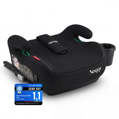 Produktbild von Noqqs® Premium Kindersitzerhöhung Auto ISOFIX – ECE R129 , 125–150 cm, 15–36 kg, sicher & komfortabel