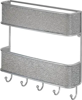 Produktbild von Schlüsselbrett Ablage silber Schlüsselboard Briefablage Wandorganizer mDesign