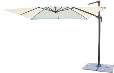Immagine prodotto di MilaniHome.it - Ombrellone 3x3 Da Giardino Luce Venduta Separatamente Con Palo Decentrato Laterale A Braccio Colore Ecru Modello Voltadi coloreNero