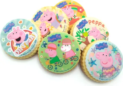 Produktbild von 6 Stück Peppa Pig Cupcake-Dekorationen 5,8 cm